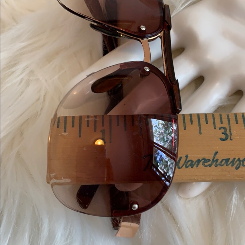 Brown Retro Aviation Pilot Sunglasses - Picture 10 of 12